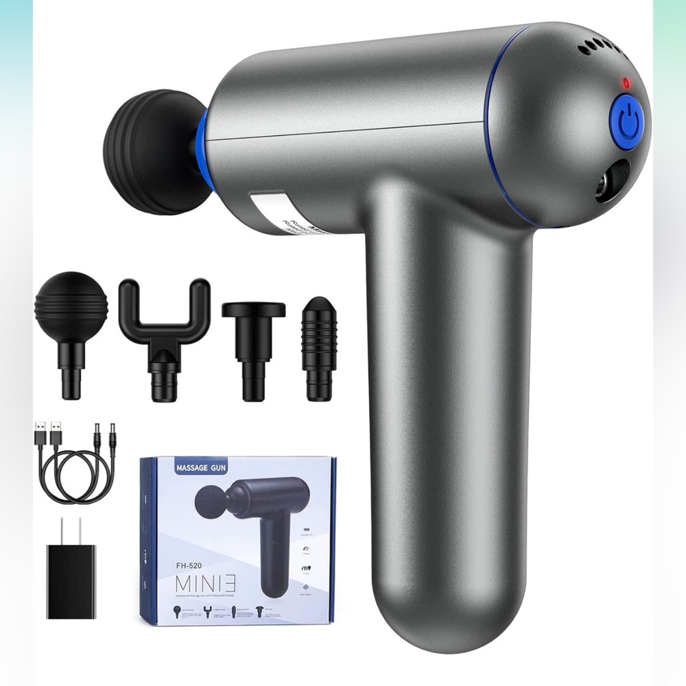 Deep Tissue Muscle Massage Gun USB Rechargeable Super Quiet Percussion